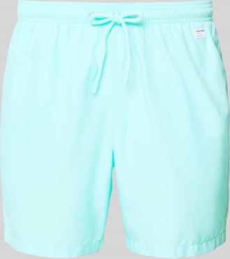 MC2 Saint Barth Badehose mit Logo-Print Modell Lighting Pantone in Hellblau, Gr&ouml;&szlig;e XXL