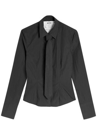 BETTTER Cascade Grey 100% Cotton Poplin Shirt and Tie Set UK8-10 / S - S (UK8-10 / S)