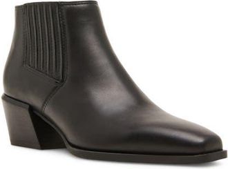Blondo Dessie Waterproof Bootie in Black Leather at Nordstrom, Size 8.5