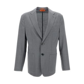 Barena Blazers, male, Gray, Size: 2XL Giacca monopetto