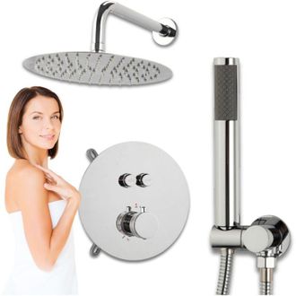 Desconocido Set De Ducha De Hormig&oacute;n S-1172 Cromado