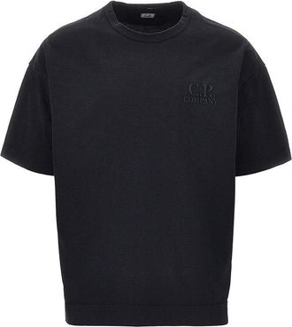 C.P. Company Cotton jersey T-shirt with logo embroidery Man XL
