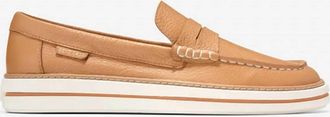 Cole Haan Womens Pinch Long-Weekender Penny Loafers In Biscuit