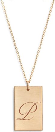 Set & Stones Stella Initial Pendant Necklace in Gold /P at Nordstrom