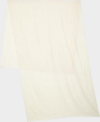 Carolyn Rowan Cashmere/Silk Scarf with Scattered Sequins