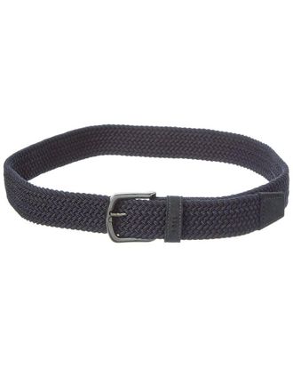 HUGO BOSS Sash Leather & Canvas Belt