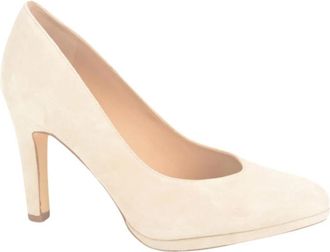 Peter Kaiser Daim Pump 7cm - Dames - Pumps - Beige - 39 EU - Schoenen