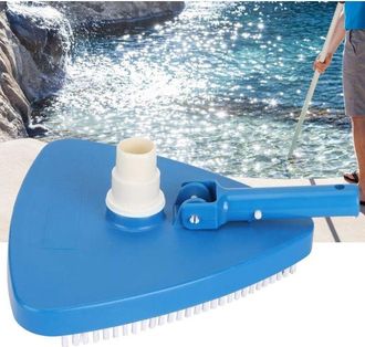 OEM Limpiador De Piscinas Manual Rotativo Triangular Port&aacute;til Con Peso, Forma Triangular, Cabezal De Aspiradora Para Piscinas, Cepillo, Accesorios De Limp