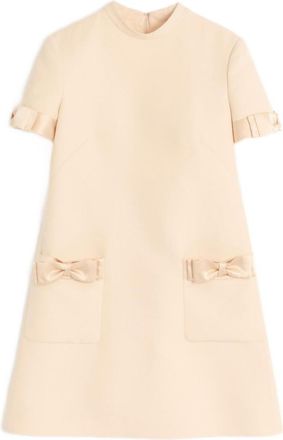 Valentino Garavani Beige Wool and silk short dress