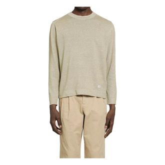 C.P. Company Round-neck Knitwear, male, Beige, Size: XL Crewneck Sweater