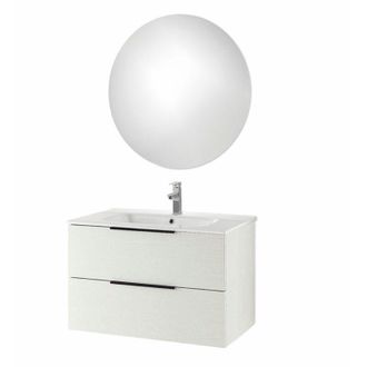 MODO Modo - Mobile bagno sospeso bali 80 cm Bianco Nordico e specchio retroilluminato led
