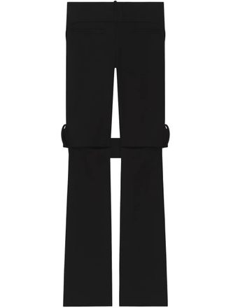 Courrèges bootcut trousers - Black