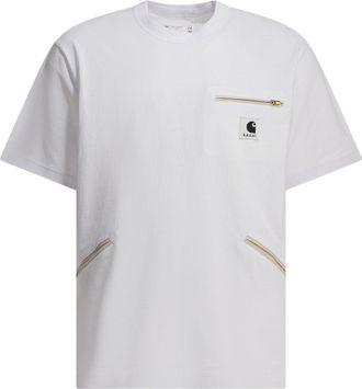 sacai Camiseta Sacai Carhartt Wip con cuello redondo