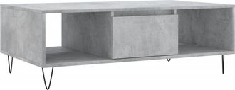 vidaXL Vidaxl - Mesa de centro madera de ingeniería gris hormigón 104x60x35 cm