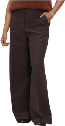 Summum Broeken Foam Uni - Dames - Wijde Broeken - Bruin - M - Broeken