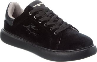 Karl Lagerfeld Karl Lagerfeld Velvet & Leather Sneaker