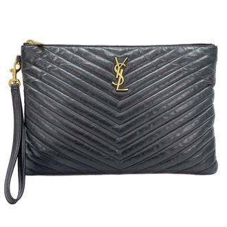 Saint Laurent Black Clutch Bag (Pre-Owned)