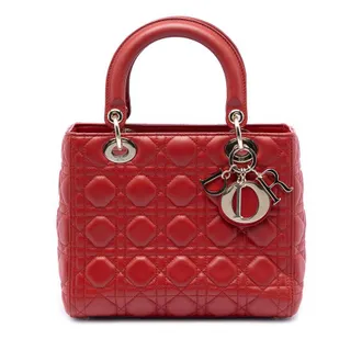 Dior Pre-owned Dior Medium Lambskin Cannage Lady Dior Ladies UQS7JVNVYCBYEDNE