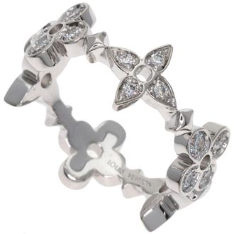 Louis Vuitton White Gold (18K) Band Ring (Pre-Owned)