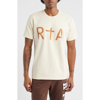 Rta Liam Regular Fit Logo Graphic T-Shirt in Sand Desert at Nordstrom, Size Xxx-Large