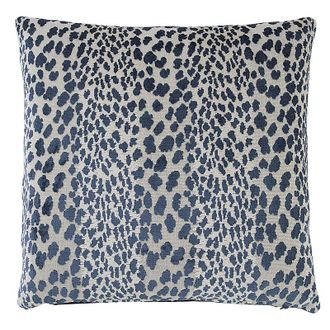 Ballard Designs Cheetah Velvet Pillow Cover - Indigo 20 x 20 - Ballard Designs