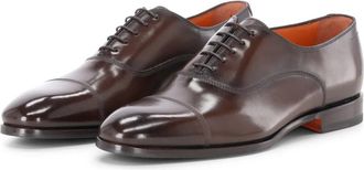 Santoni Business Schoenen - Heren - Nette schoenen - Bruin - 43 1/2 EU - Schoenen