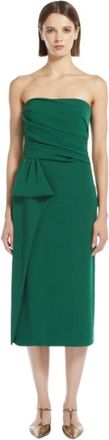 Max Mara Cady Bustier Jurk - Dames - Casual kleedjes - Groen - L - Kleedjes