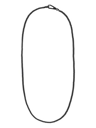 Walters Faith matte hematite beaded necklace - Black