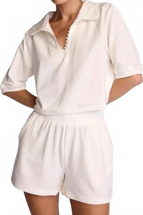 Sundays Brielle Polo In Coconut Milk