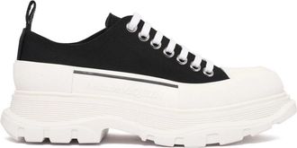 Alexander McQueen Tread Slick Lace Up - Dames - Sneakers - Zwart - 37 1/2 EU - Katoen - Schoenen