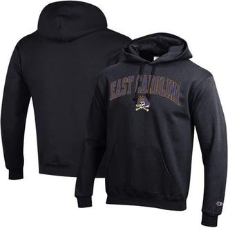 Champion Mens Champion Black ECU Pirates Arch Over Logo Pullover Hoodie at Nordstrom, Size X-Large