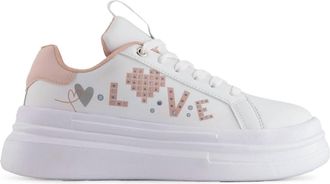 Andrea Womens Platform Sneakers In White