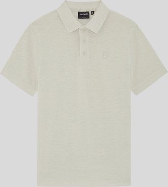Lyle & Scott Lyle And Scott Mens Linen Blend Polo Shirt - Tan - Size: 10/11 y