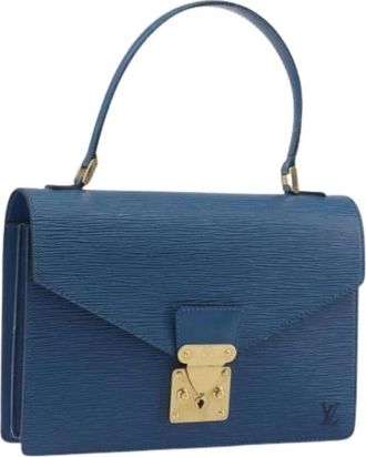Louis Vuitton Pre-owned Vintage Epi Hand Bag - Dames - Vintage Handtas - Blauw - ONE Size - Leer - Vintage