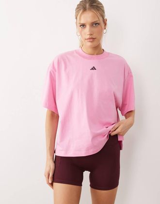 adidas adidas Performance - Three Stripes Studios - Shorts bordeaux-Rosso