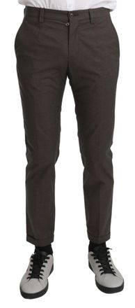 Dolce & Gabbana Brown Casual Mens Trouser 100% Cotton Pants - Multicolour - Size EU 44 (Mens)