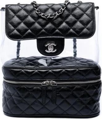 Chanel Pre-owned Vintage Schoudertas - Dames - Vintage Schoudertas - Zwart - ONE Size - Leer - Vintage