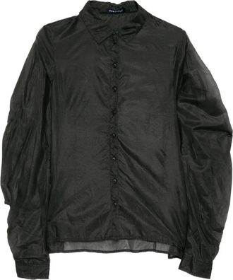 Rundholz Camicia asimmetrica - Nero