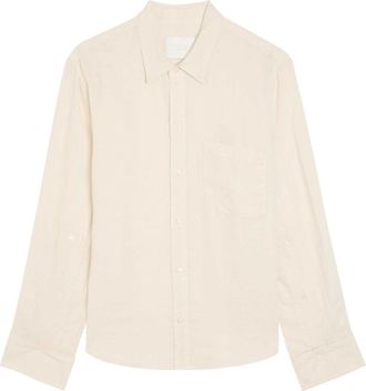 Citizens Of Humanity Citizens OF Humanity Kayla Shrunken Linen Shirt - Beige - S (UK8-10 / S)