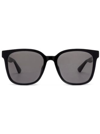 Gucci square frame sunglasses - men - Acetate - 56 - Black