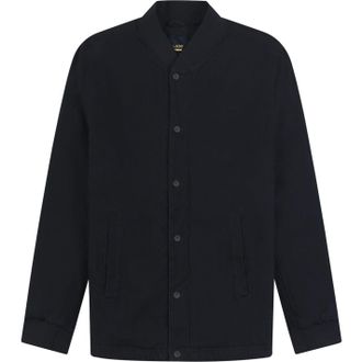 Lyle & Scott Mens Collared Bomber Jacket (Dark Navy) Cotton - Size Small