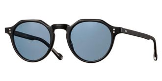 Eyevan 7285 Attache-E Sun PBK-BLU Mens Sunglasses Black Size 47