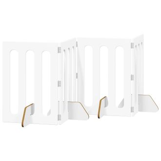 vidaXL Valla Plegable Para Mascotas 4 Pcs 201 X 38 X 70 Cm Vidaxl