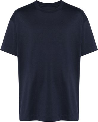 Givenchy logo-embossed T-shirt - men - Cotton - S - Blue