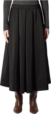 Roberto Collina Midi Rok - Dames - Midirokken - Zwart - M - Rokken