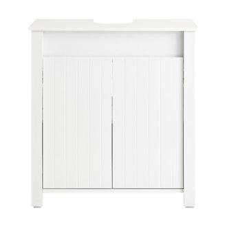 SoBuy Mueble para debajo del lavabo 2 puertas mdf blanco