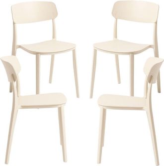Regalos Miguel Packs Sillas Jardín - Pack 4 Sillas Bri - Beige