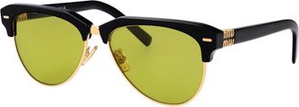 Miu Miu Womens Sunglasses 0mu 09zs Black Acetate