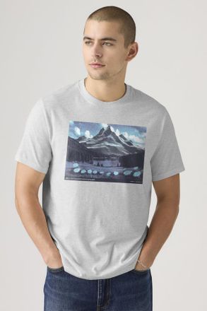 Levi's Relaxed Fit Graphic Tee - Uomo - XL - Grigio / Light Heather Grey