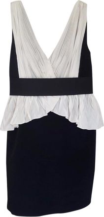 Notte By Marchesa Marchesa Notte black and white peplum dress Size L
